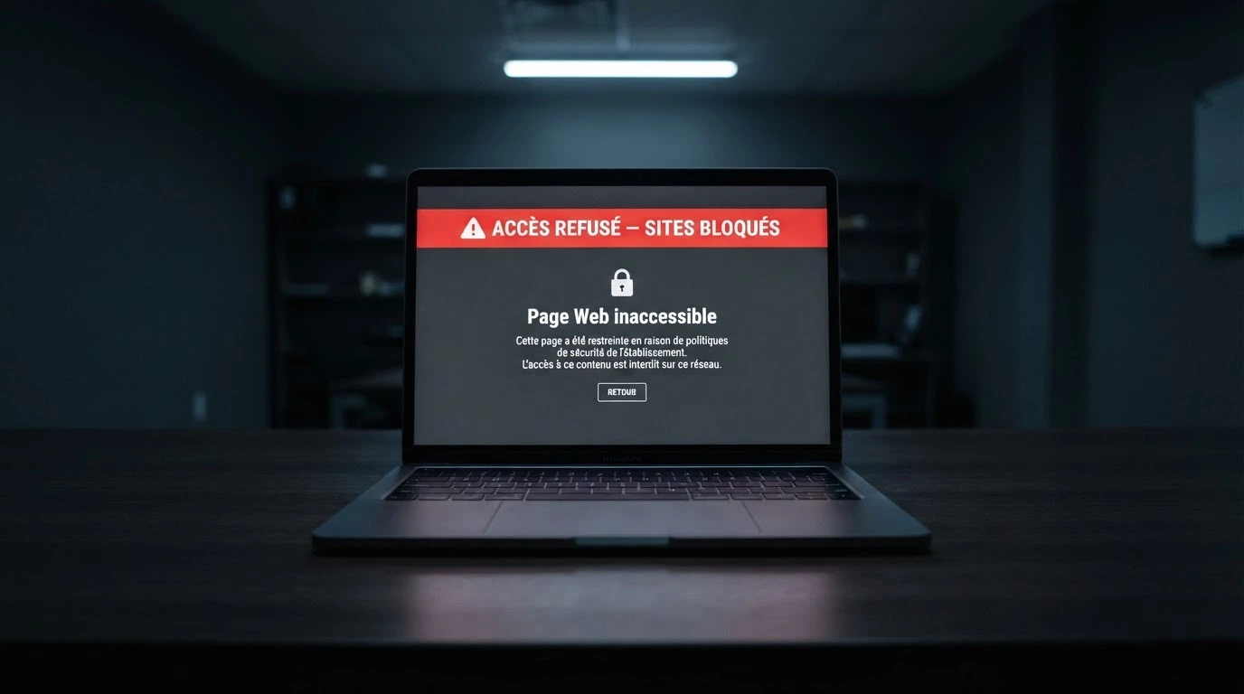 Page du site anj.fr affichant le registre des opérateurs agréés et la liste des sites de jeux illégaux bloqués
