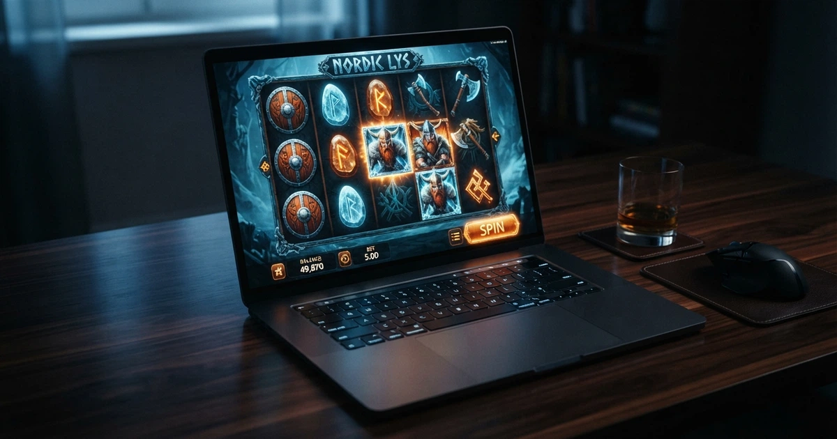 Interface d'un casino en ligne affichant une grille de machines à sous Yggdrasil avec des graphismes colorés sur un écran d'ordinateur