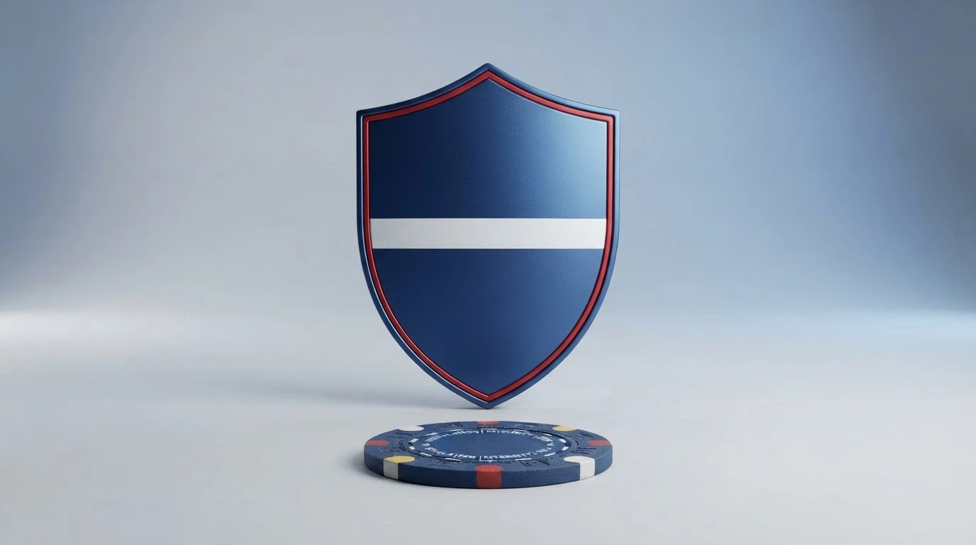 Un document officiel de licence de jeu à côté d'un écran affichant le site de l'ANJ, illustrant la différence entre une licence étrangère et un agrément français