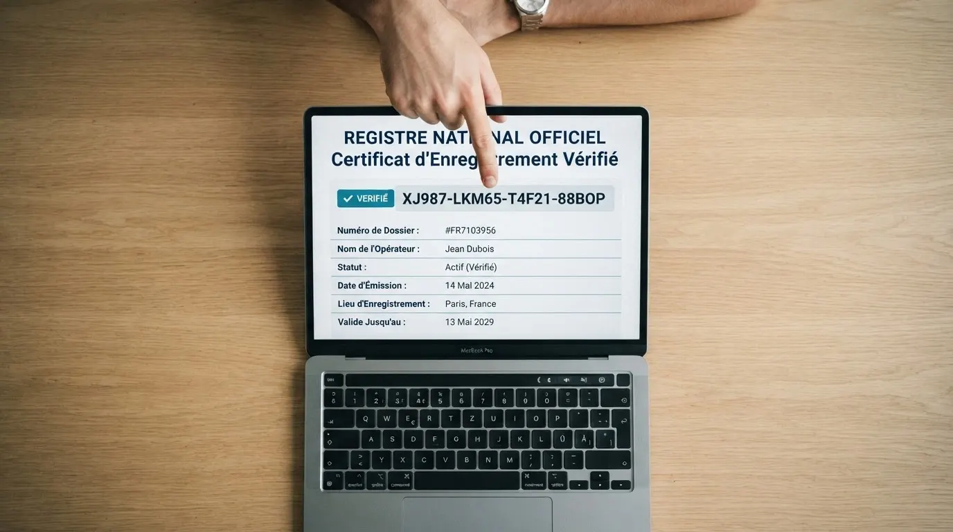 Une capture d'écran du registre public de l'Anjouan Gaming Authority montrant une entrée de licence avec le numéro ALSI, le nom de l'opérateur et la date de délivrance