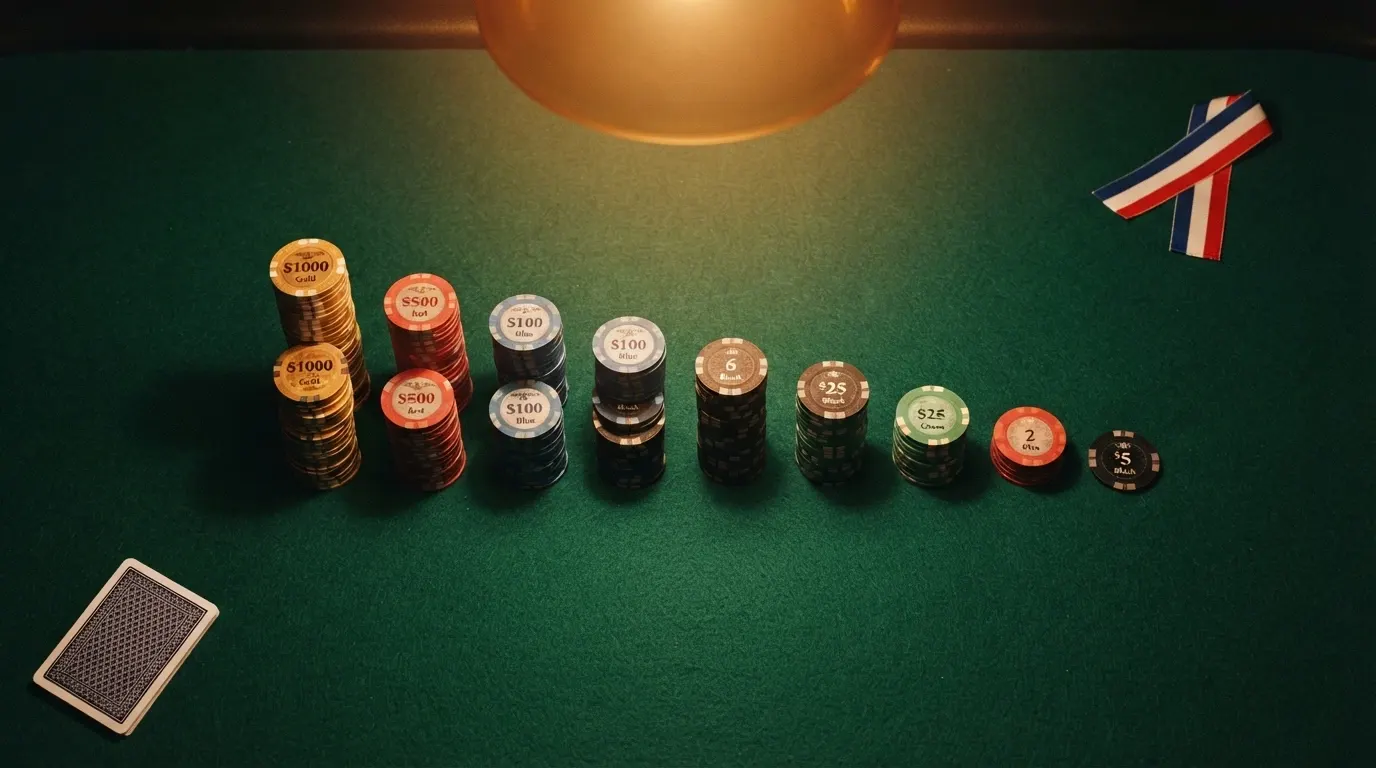 Une grille de classement affichant des rangées de casinos avec leurs notes, sur un fond de carte de France soulignant la distance entre le régulateur français et les licences offshore.